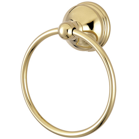 KINGSTON BRASS Vintage Towel Ring, Polished Brass BA1164PB